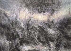 澎湃-2021-79x110cm-彩墨紙本